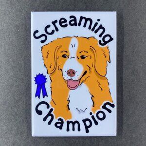 Nova Scotia Duck Tolling Retriever Toller Magnet 2x3" Handmade Pet Portrait Gift